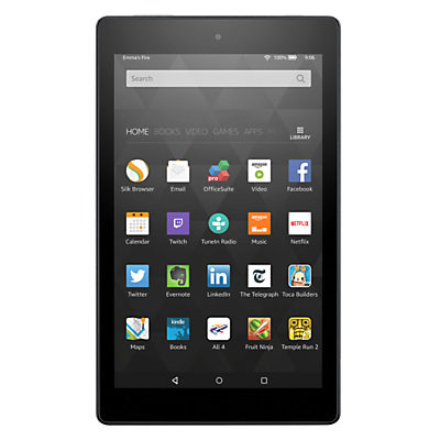 New Amazon Fire HD 8 Tablet, Quad-Core, Fire OS, Wi-Fi, 16GB, 8 Screen Black New Amazon Fire HD 8 Tablet, Quad-Core, Fire OS, Wi-Fi, 16GB, 8 Screen Black